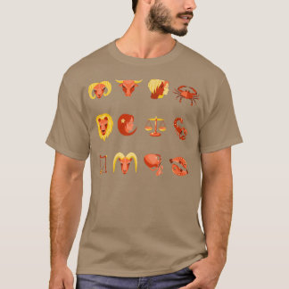 Zodiac Signs Halloween Zodiac Horoscope Astrology  T-shirt