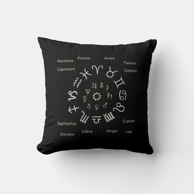 Zodiac Signs Kussen (Voorkant)