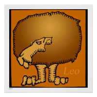 Zodiac Signs Leo Anniversaire Poster parfait 20x20