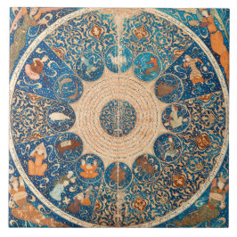 Zodiac Signs Vintage Celestial Map Tegeltje