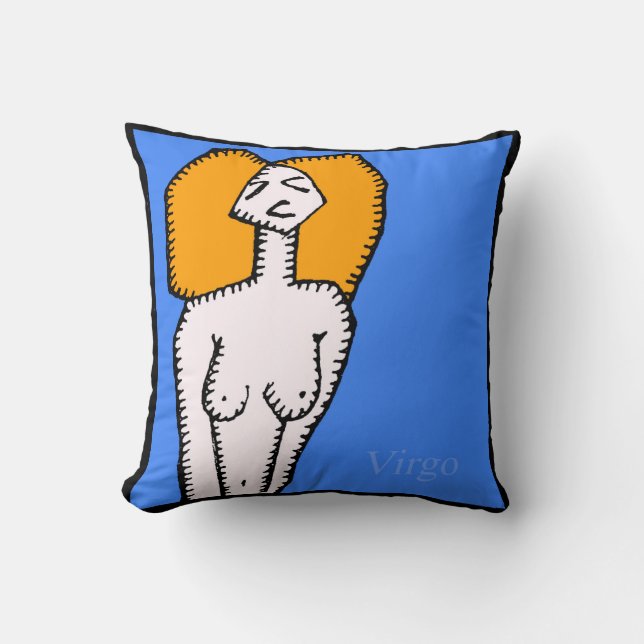 Zodiac Signs Virgo Birthday Pillow Kussen (Voorkant)