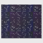 Zodiac Star Constellations Craft of Gift Cadeaupapier (Vlak)