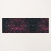 Zodiac Star Sign Gemini Monogram Glitter Burgundy Yogamat (Achterkant (horizontaal))