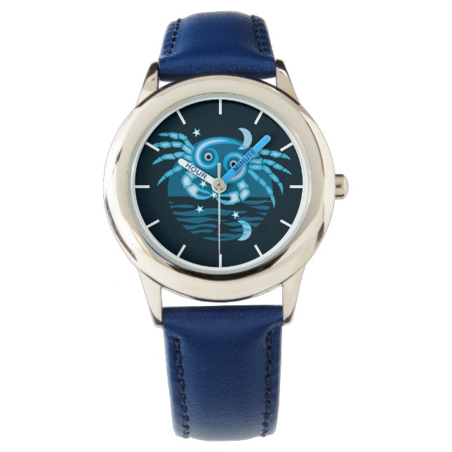 Zodiac Star-teken - kankersymbool Horloge (Voorkant)