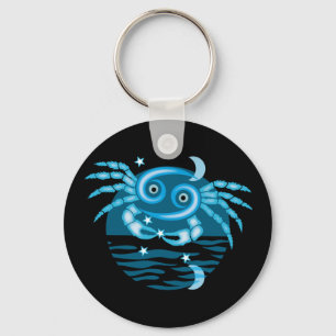 Zodiac Star-teken - kankersymbool Sleutelhanger