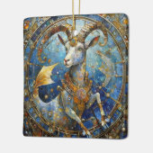 Zodiac - Steenbok de Zee Geit Keramisch Ornament (Links)