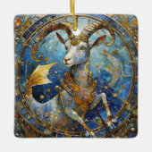 Zodiac - Steenbok de Zee Geit Keramisch Ornament (Voorkant)