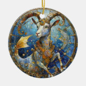 Zodiac - Steenbok de Zee Geit Keramisch Ornament (Voorkant)