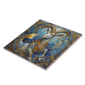 Zodiac - Steenbok de Zee Geit Tegeltje (Zijkant)