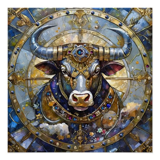 Zodiac - Stier de stier Perfect Poster (Voorkant)