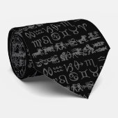 Zodiac Stropdas Astrology Stropdas Cool Horoscope (Opgerold)