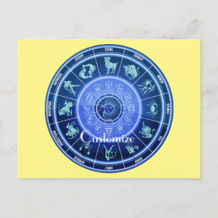 Zodiac Sun Sign Astrology Calendar Thunder_Cove Briefkaart