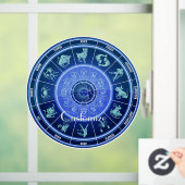 Zodiac Sun Sign Astrology Calendar Thunder_Cove Raamsticker (Huis)