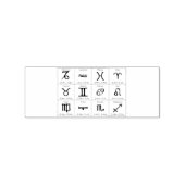Zodiac Sun Sign Astrology Calendar Thunder_Cove Rubberstempel (Gestempeld)