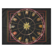 Zodiac Sun Wheel Tafelkleed (Voorkant (Horizontaal))