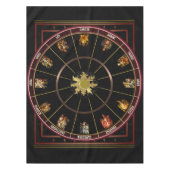 Zodiac Sun Wheel Tafelkleed (Voorkant)