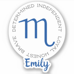 Zodiac Symbol Scorpio Sticker