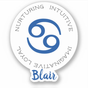 Zodiac Symboolkanker Sticker