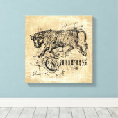  Zodiac Taurus Canvas Afdruk (Insitu (Houten vloer))