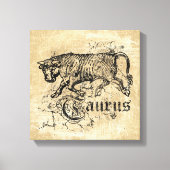 Zodiac Taurus Canvas Afdruk (Voorkant)