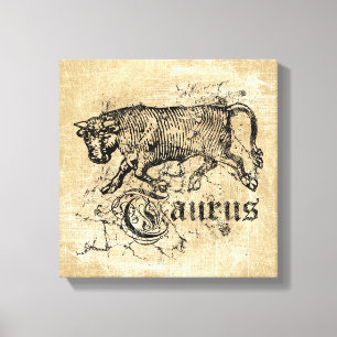  Zodiac Taurus Canvas Afdruk