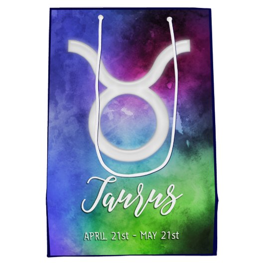 Zodiac: Taurus Dates Medium Cadeauzakje (Achterkant)