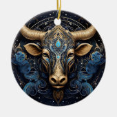 Zodiac Taurus gepersonaliseerd astrologie Ornament (Voorkant)