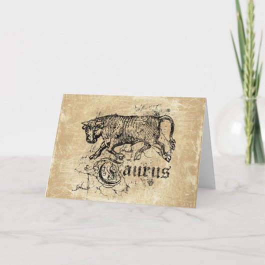 Zodiac Taurus Kaart (Voorkant)