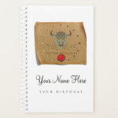 Zodiac - Taurus - Personalized Day Planner (Voorkant)