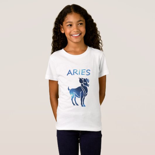 Zodiac-teken Aries Ringer T-Shirt (Voorkant volledig)