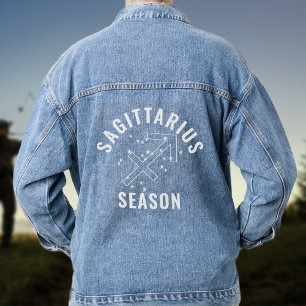 Zodiac teken Boogschutter Seizoen Vrouwen Denim ja Jacket