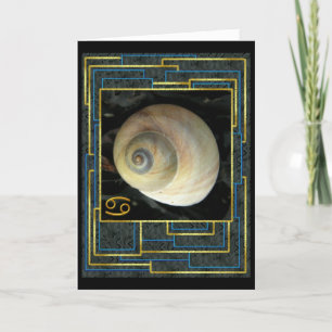 Zodiac-teken: Cancer Birthday Greetings Kaart