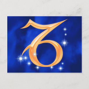Zodiac-teken Capricorn Briefkaart