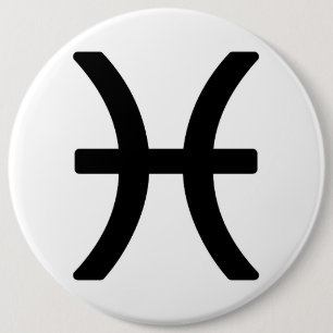 Zodiac-teken Pisces Ronde Button 6,0 Cm