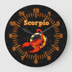 Zodiac-teken Scorpio Grote Klok