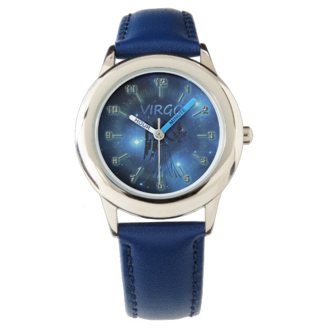 Zodiac-teken Virgo Horloge (Voorkant)