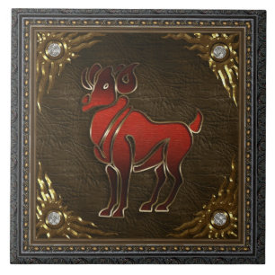 Zodiac Tile - Aries Tegeltje