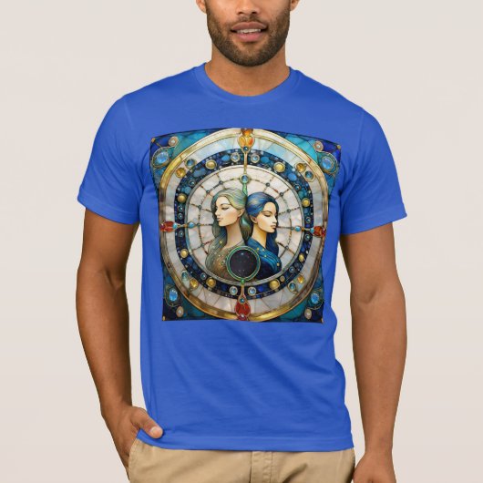 Zodiac - Tweeling De Tweeling T-shirt (Voorkant)