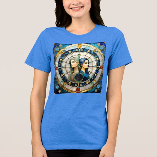 Zodiac - Tweeling De Tweeling Tri-Blend Shirt (Voorkant)