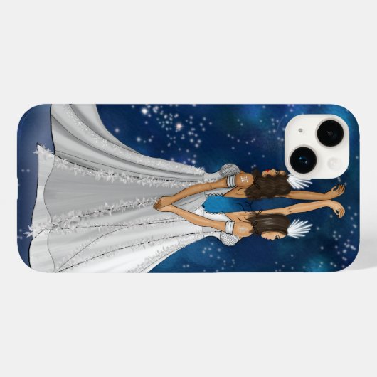Zodiac Tweelingen Godin in Blauwe Hemelse Ruimte Case-Mate iPhone Case (Achterkant (horizontaal))