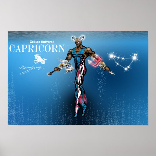 Zodiac Universe - Capricorne Poster (Devant)