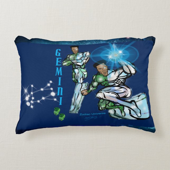 Zodiac Universe-Gemini Accent Pillow Accent Kussen (Voorkant)