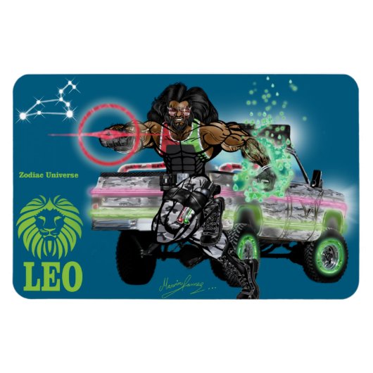 Zodiac Universe - Leo Magnet Magneet (Horizontaal)