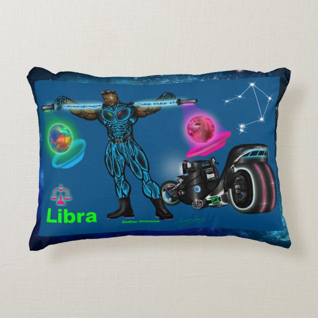 Zodiac Universe-Libra Accent Pillow Kussen (Voorkant)