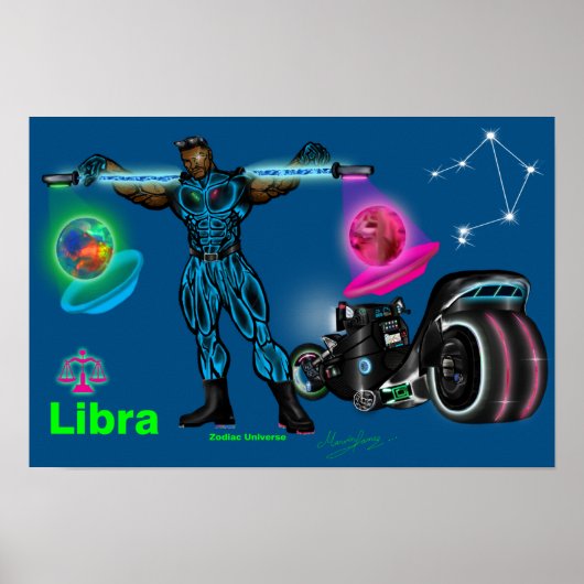 Zodiac Universe - Poster de la Libra (Devant)