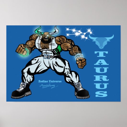 Zodiac Universum - Stier Poster (Voorkant)
