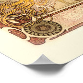 Zodiac van Alphonse Mucha Poster (Hoek)