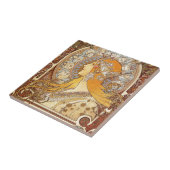Zodiac van Alphonse Mucha Tegeltje (Zijkant)