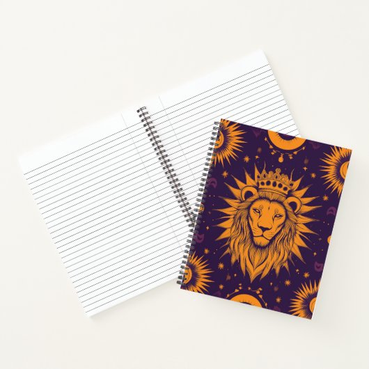 Zodiac Vibes Leo - Carnet Spiral (Intérieur)