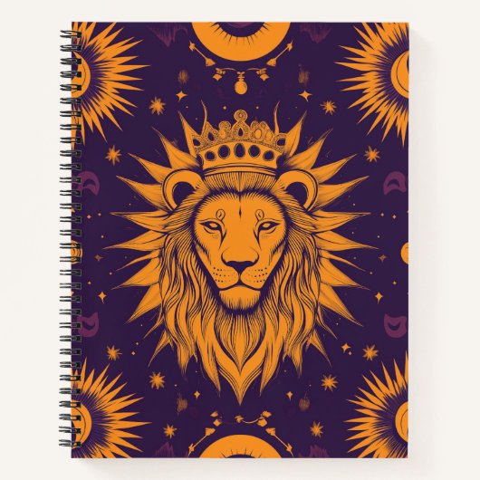Zodiac Vibes Leo - Carnet Spiral (Devant)